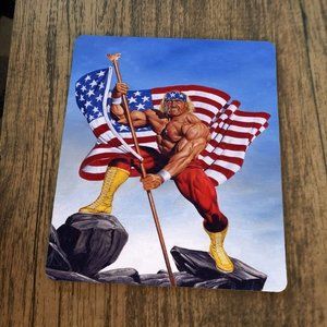 USA Flag All American Hulk Hogan Mouse‎ Pad